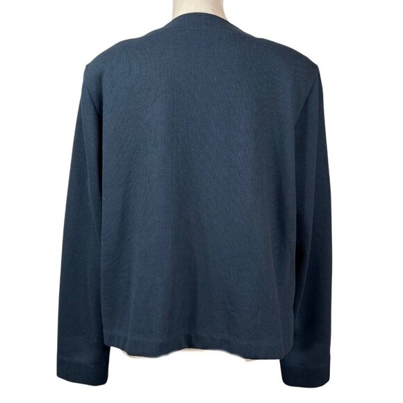 Weekenders Brown Black Knit Button-Up Long Sleeve Cardigan Jacket Size XL - Picture 3 of 8